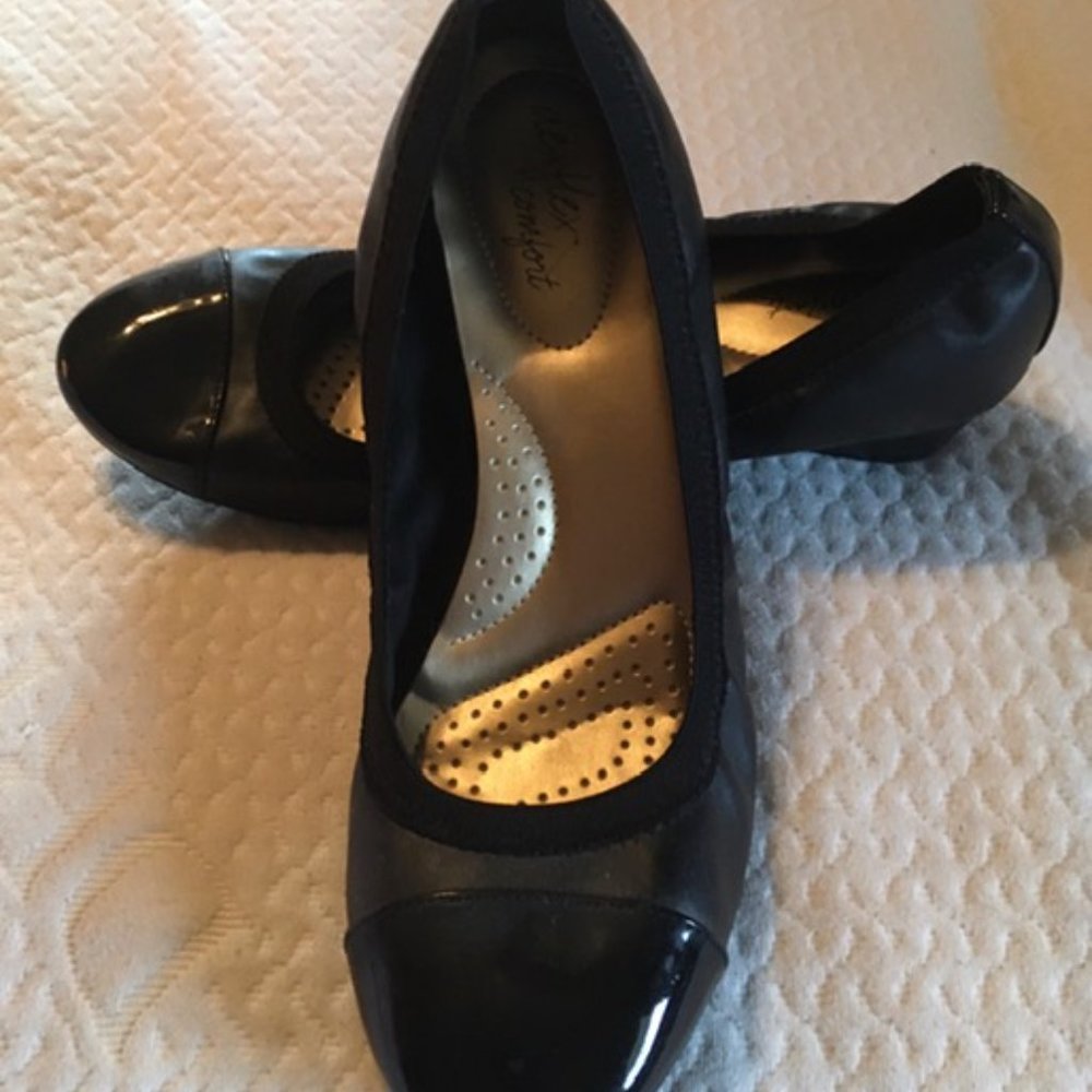 Black Patent Wedge Shoes